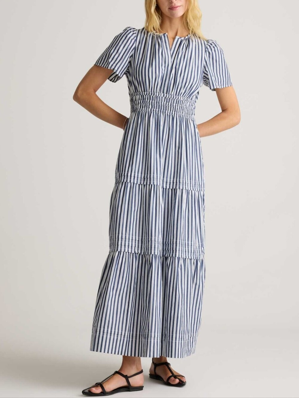 Quince Blue and White Striped Maxi Dress - Picture 5 of 8